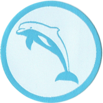 Webabzeichen
                  Schwimmstufe Delphin