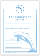 Schwimmstufe
                  Delphin - Urkunde A5