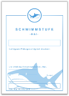 Schwimmstufe
                  Hai - Urkunde A5