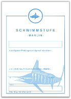 Schwimmstufe
                  Marlin - Urkunde A5
