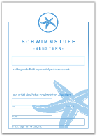Schwimmstufe
                  Seestern - Urkunde A5